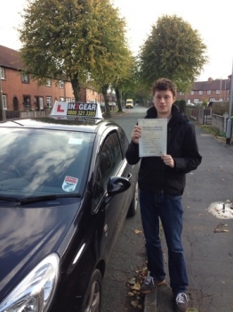 Shaun passed with Instructor Dean Farmer on 151013